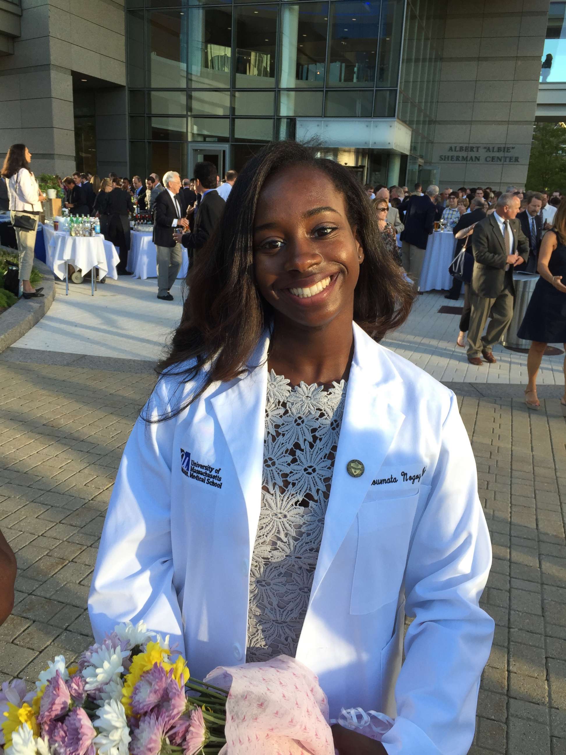 PHOTO: Fatoumata Nogoy Bah graduated early from the University of Massachusetts Medical School Class of 2020 to start working amid the coronavirus pandemic.