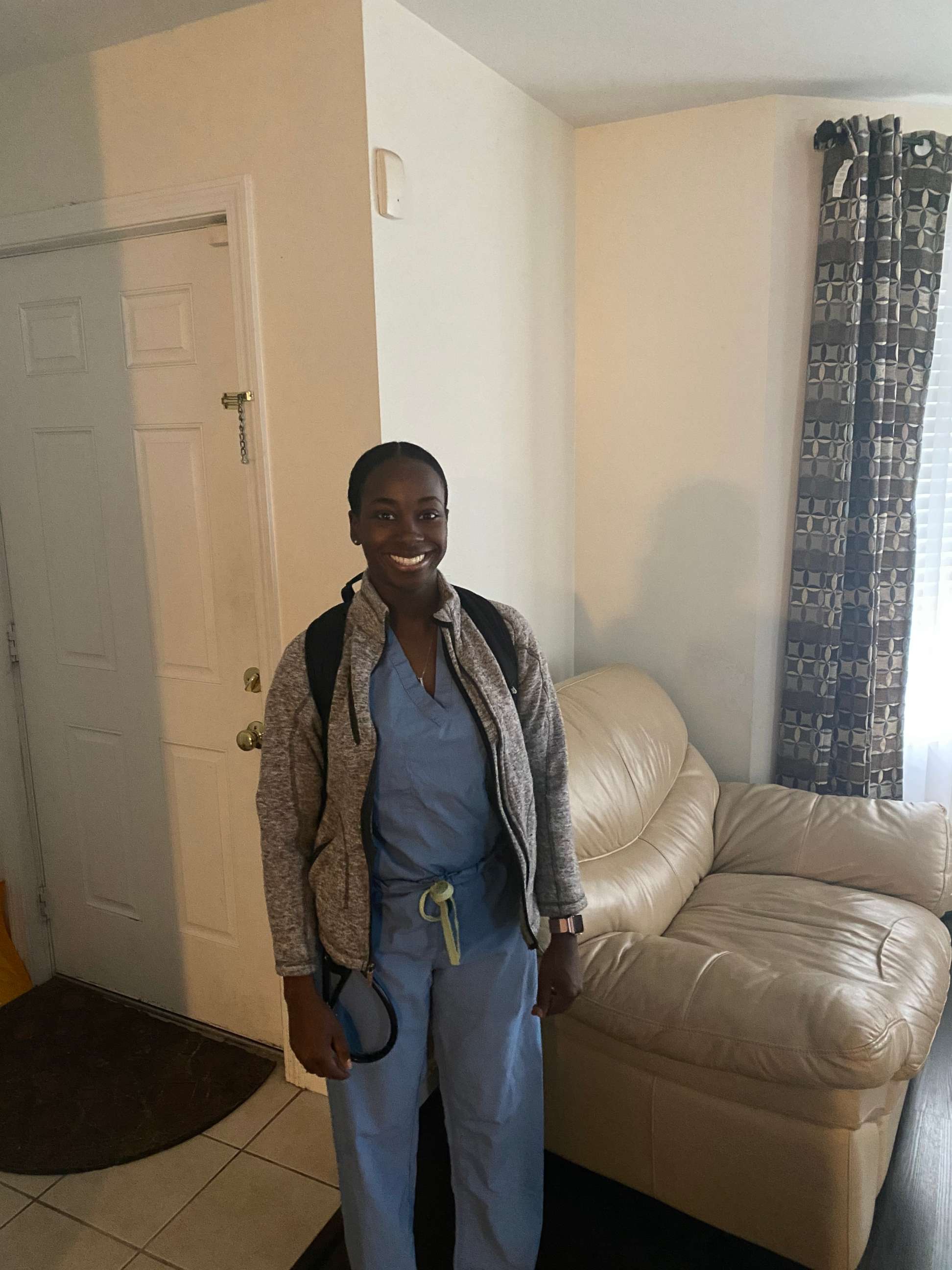 PHOTO: Fatoumata Nogoy Bah graduated early from the University of Massachusetts Medical School Class of 2020 to start working amid the coronavirus pandemic.