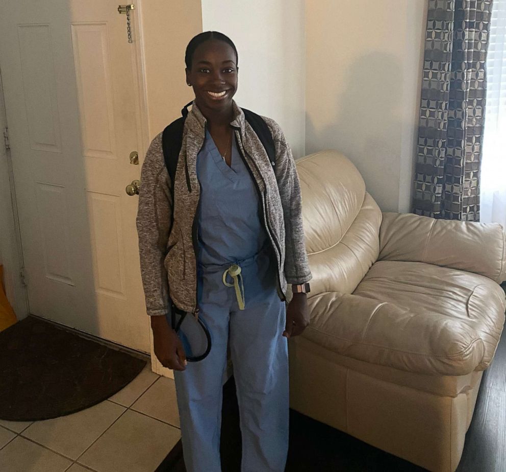 PHOTO: Fatoumata Nogoy Bah graduated early from the University of Massachusetts Medical School Class of 2020 to start working amid the coronavirus pandemic.