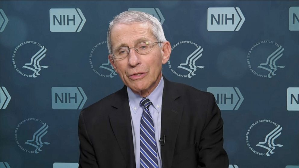 PHOTO: Dr. Anthony Fauci, director of the National Institute of Allergy and Infectious Diseases, who appeared on "Good Morning America," April 20, 2020.