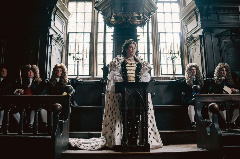 PHOTO: Olivia Colman in a scene from The Favorite.
