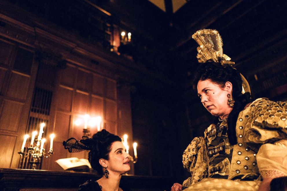 PHOTO: Rachel Weisz and Olivia Colman in a scene from "The Favourite."