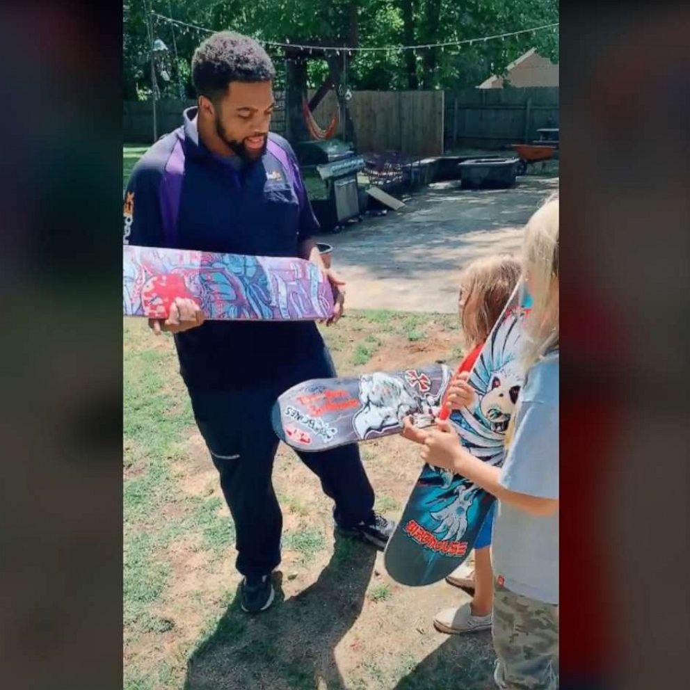 VIDEO: This FedEx driver helped a boy exchange skateboards with Tony Hawk 