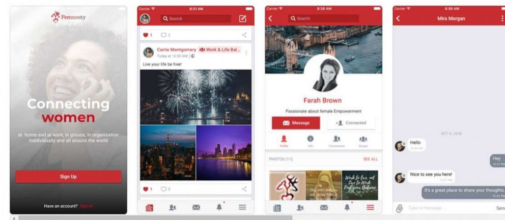 PHOTO: The makers of Femnesty say that their app "allows users to create and connect with groups of women around the world."
