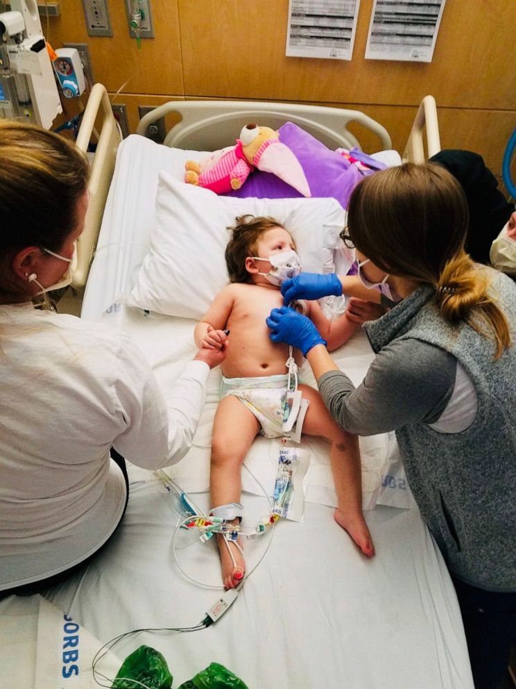 PHOTO: Finnley Foster underwent two bone marrow transplants at Seattle Children's Hospital.