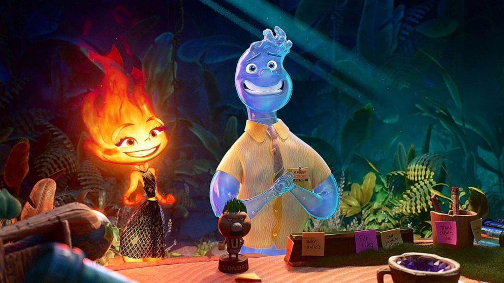 PHOTO: Disney and Pixar’s “Elemental” is an all-new, original feature film set in Element City, where fire-, water-, land- and air residents live together.