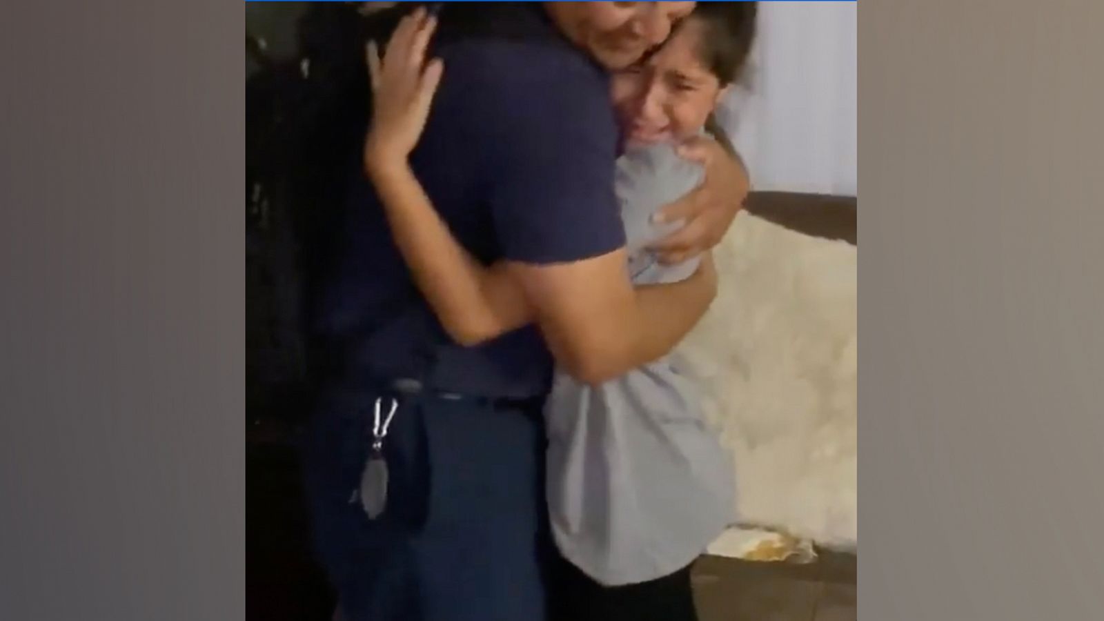 PHOTO: Josh Padron, a California firefighter, surprised his 10-year-old daughter Eliana after spending around four weeks deployed at a fire.