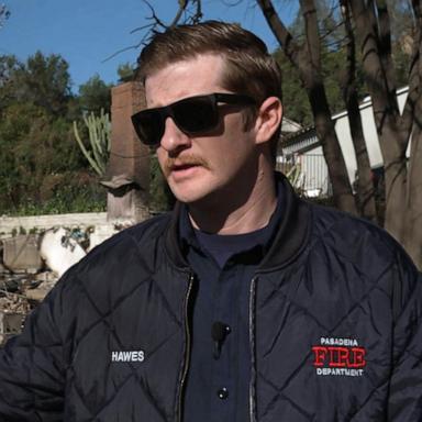 PHOTO: Charles Hawes, a firefighter for the Pasadena Fire Department, is one of at least 12 firefighters who have lost their homes in Los Angeles area wildfires.