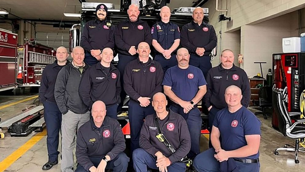 PHOTO: Firefighters in Jarrell, Texas, shaved their heads in solidarity with a fellow firefighter who is battling cancer.