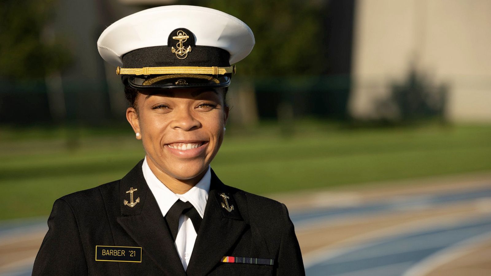 PHOTO: Midshipman 1st Class Sydney Barber will be the Naval Academy's first Black female brigade commander.