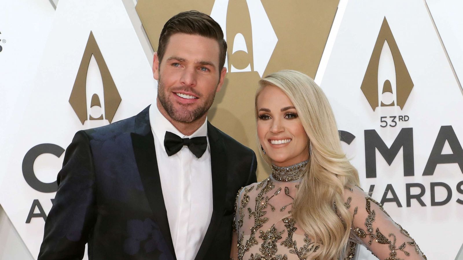 PHOTO: Mike Fisher and Carrie Underwood attend the 53nd annual CMA Awards at Bridgestone Arena on Nov. 13, 2019 in Nashville, Tenn.