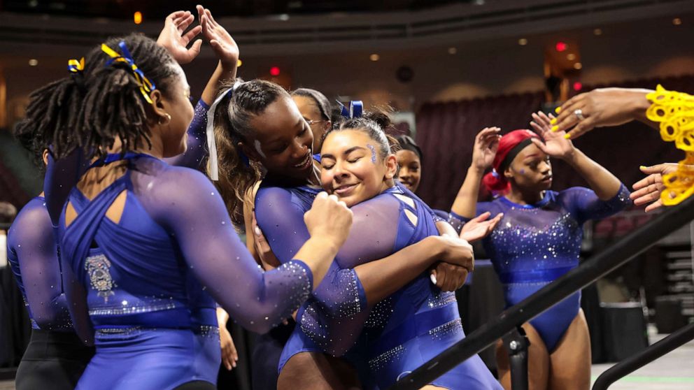 VIDEO: Fisk University becomes 1st HBCU team to compete in NCAA gymnastics  