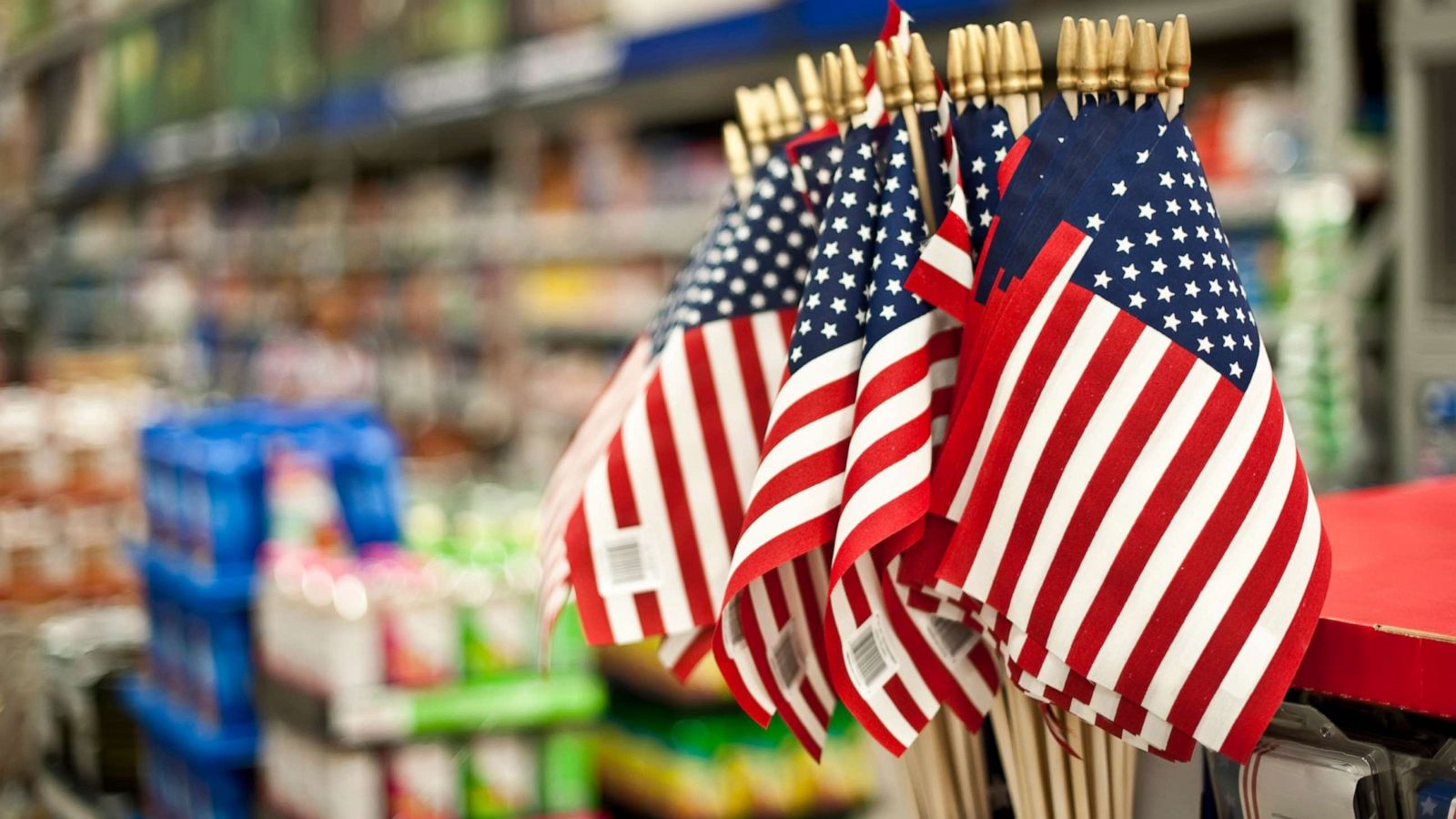 PHOTO: American flags are seen here in a stock image.