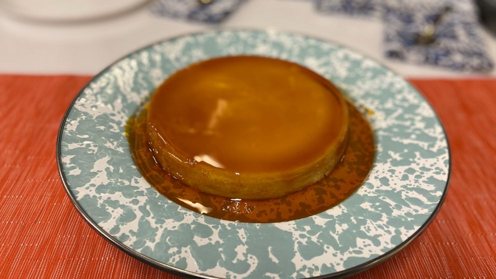 PHOTO: A plate of flan Dominicano.