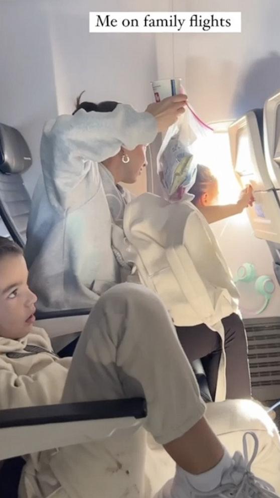VIDEO: Mom explains why husband doesn't sit with kids on the plane