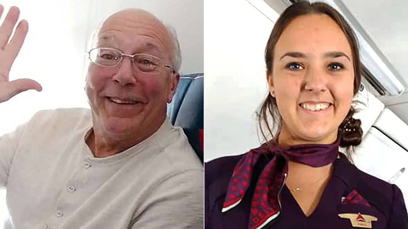 PHOTO: Hal Vaughan, left, flew on Christmas Eve so that his flight attendant daughter wouldn't have to spend Christmas alone.