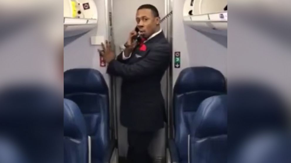 PHOTO: Marcus Gindrow, a member of Endeavor Air's flight crew, recorded his "Toxic" dance on March 31 during a layover in Atlanta, Georgia.