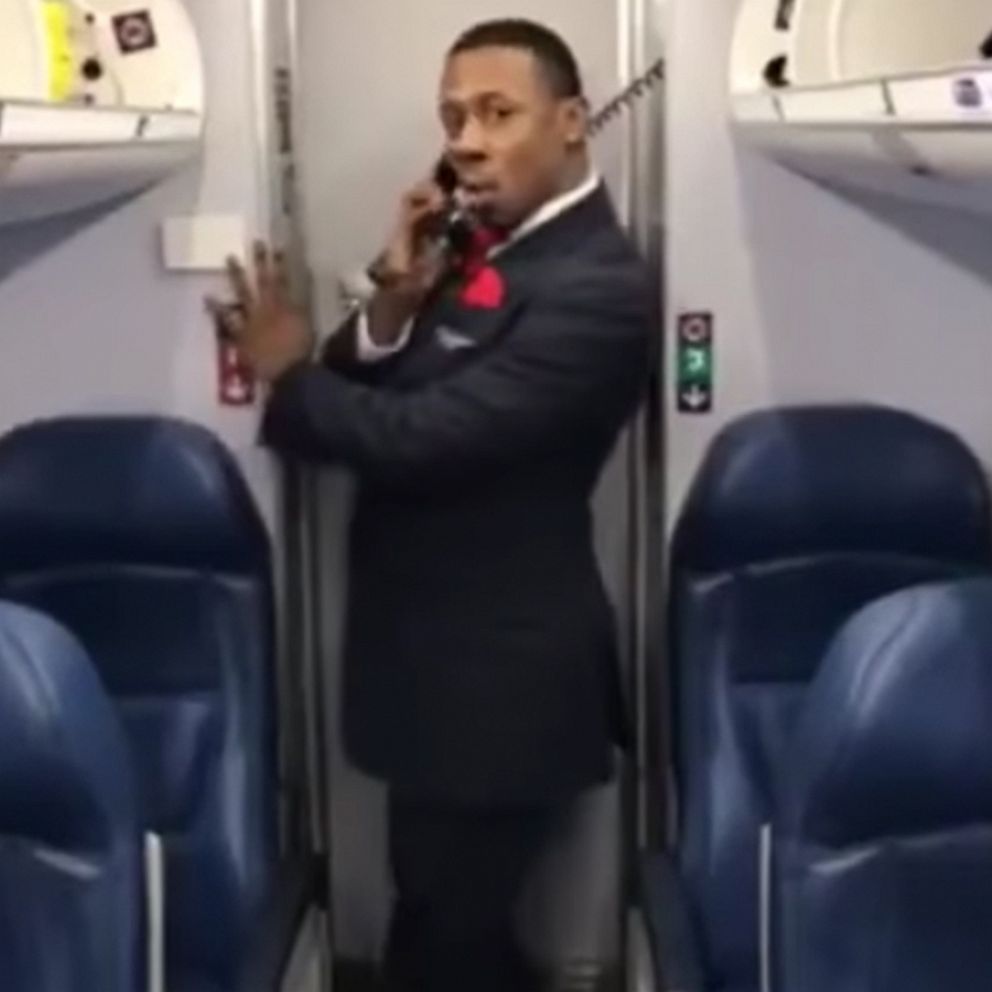 VIDEO: Flight attendant epically recreates Britney Spears' 'Toxic' music video 
