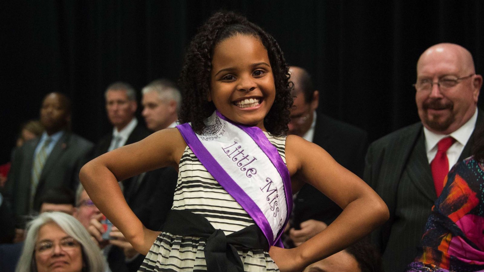 PHOTO:"Little Miss Flint" Mari Copeny poses during an event at Northwestern High School in Flint, Mich., May 4, 2016, where US President Barack Obama met with locals for a neighborhood roundtable on the drinking water crisis.