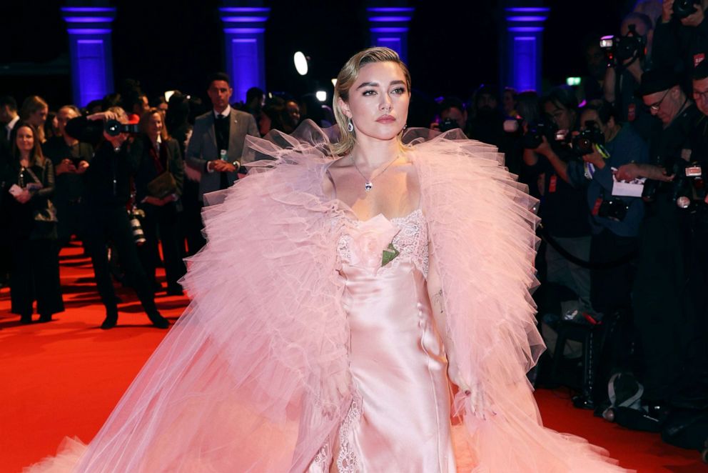PHOTO: Florence Pugh arrives at the 25th British Independent Film Awards at Old Billingsgate, Dec. 4, 2022 in London.