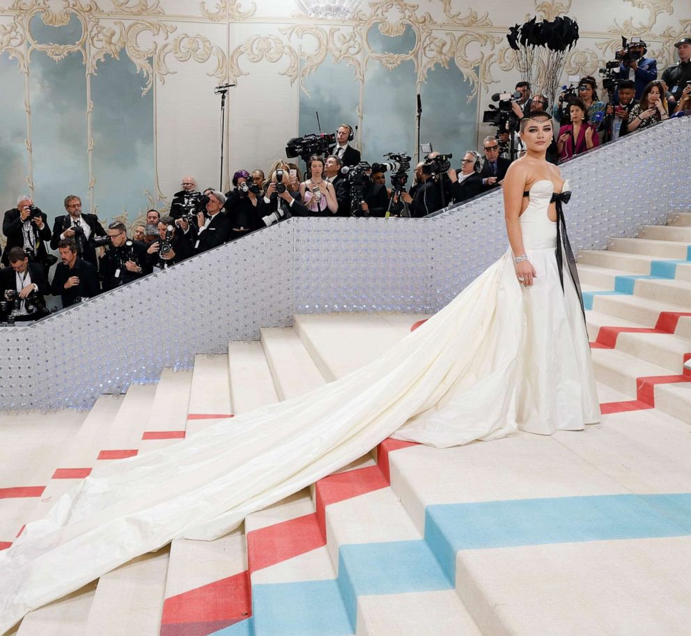 Dua Lipa Wore White Princess Gown at the 2023 Met Gala