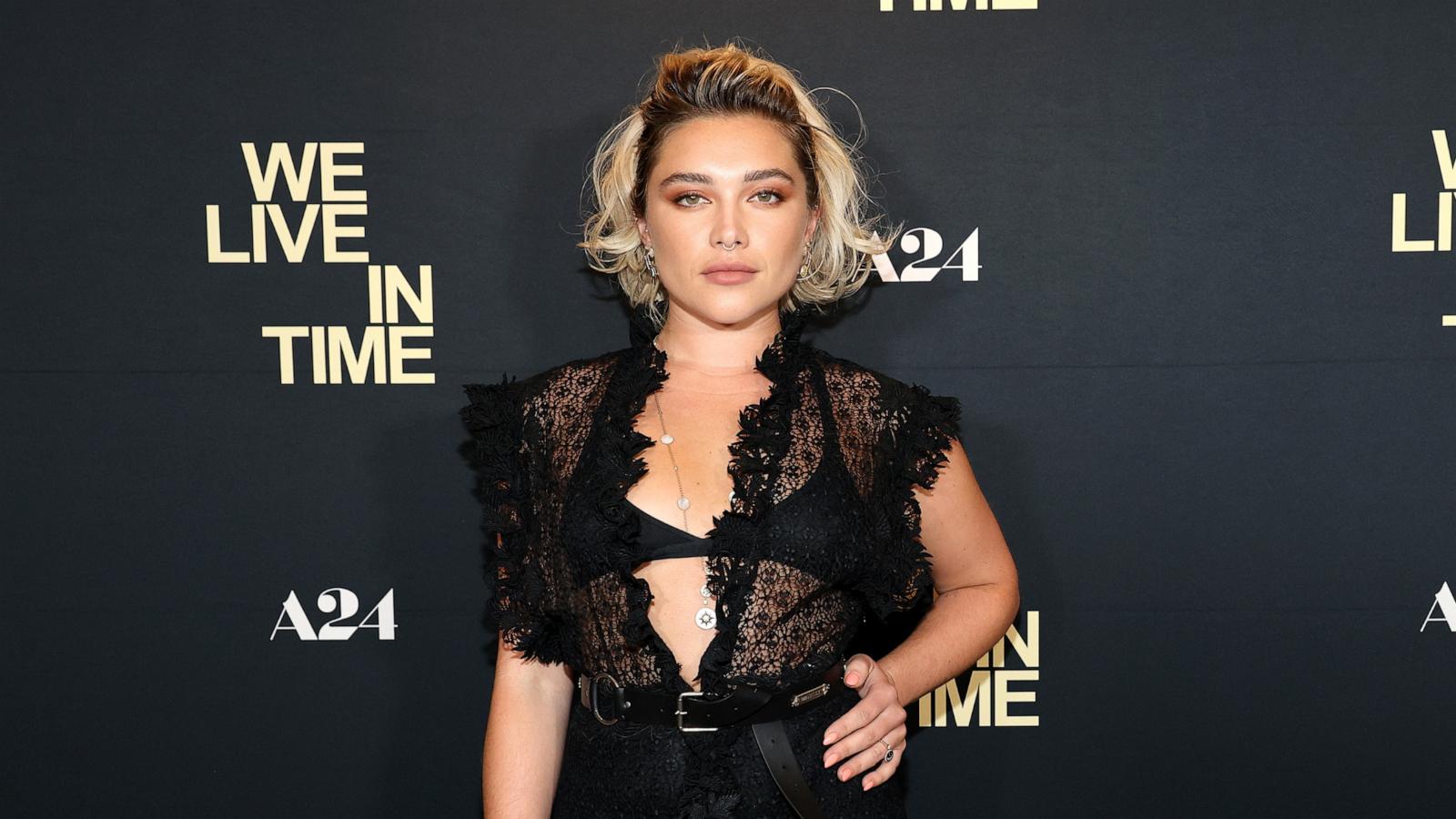 PHOTO: Florence Pugh attends A24's "We Live in Time" New York Screening at Crosby Street Hotel, Sept. 9, 2024, in New York.