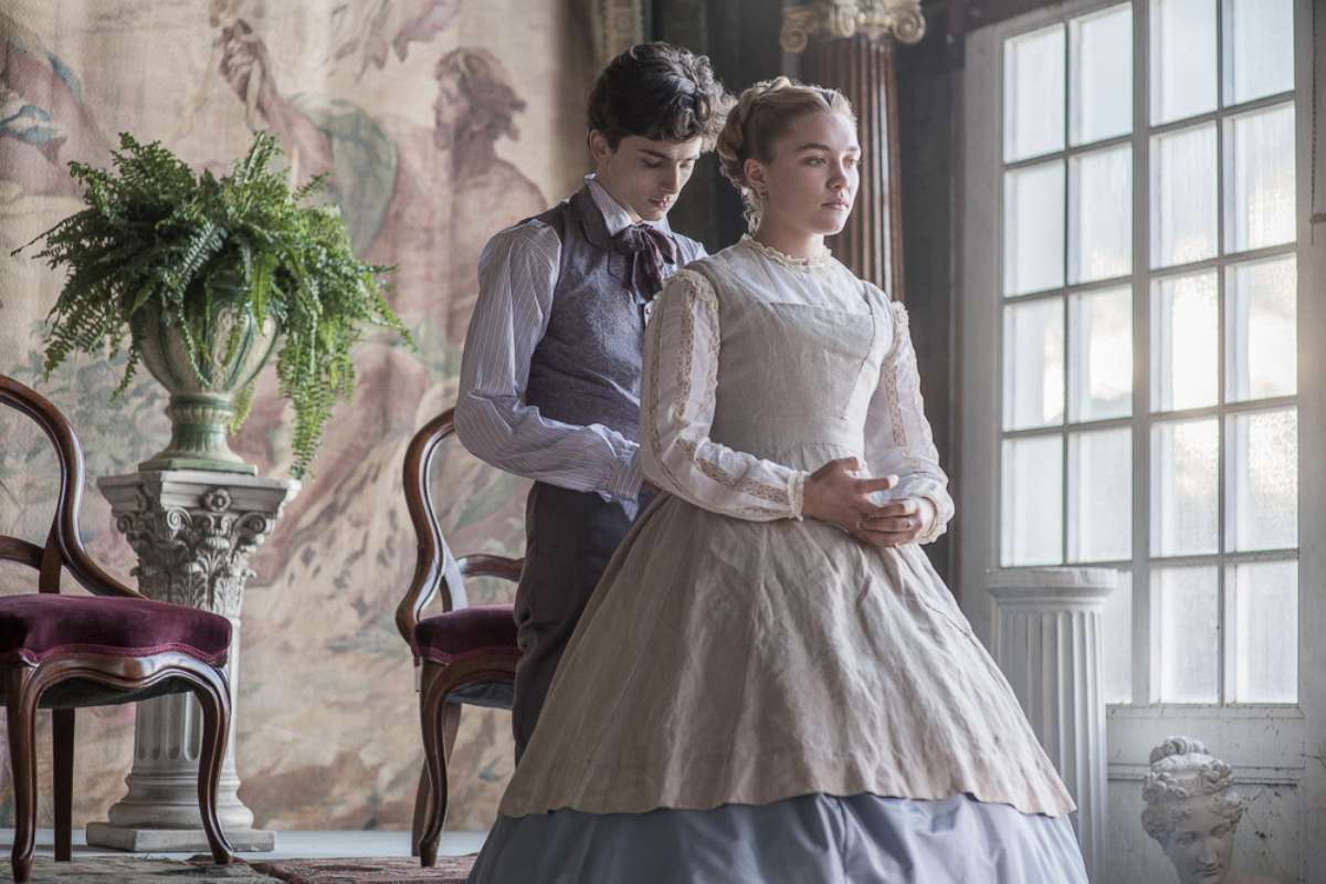 PHOTO: TimothÃ©e Chalamet and Florence Pugh in "Little Women."