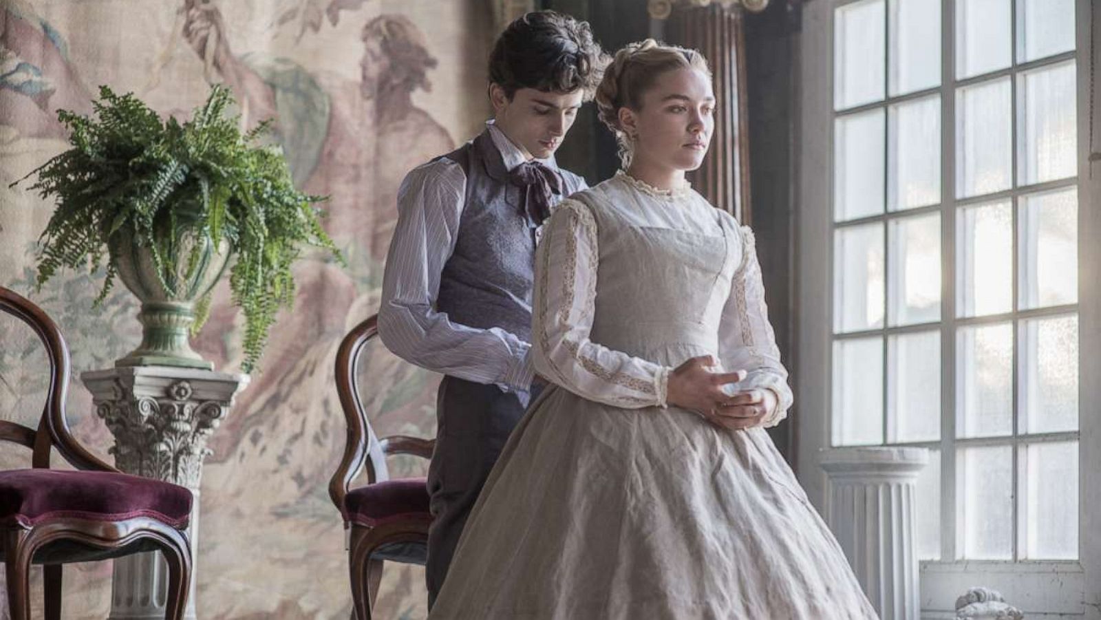 PHOTO: Timothe Chalamet and Florence Pugh in "Little Women."