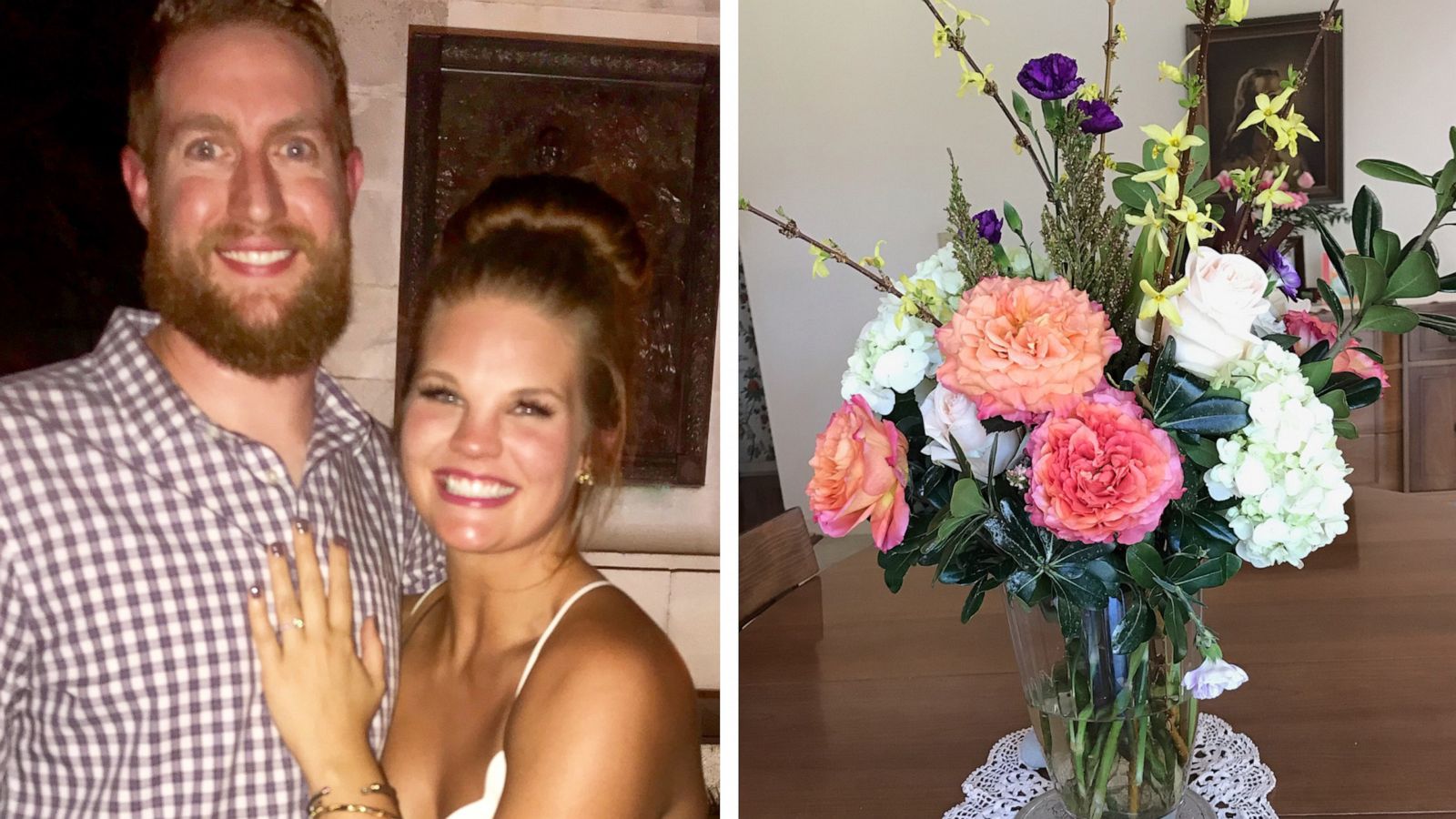 PHOTO: Keali Lay and Jeff Scheider donated their wedding flowers after their ceremony was canceled due to coronavirus.