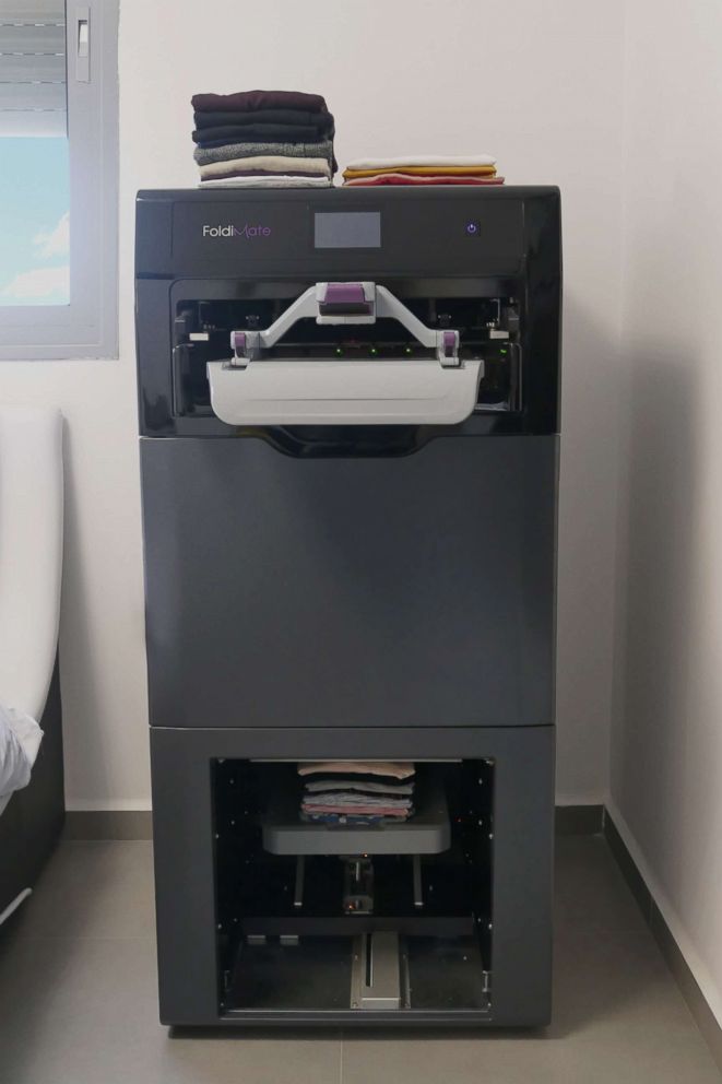 PHOTO: FoldiMate is the name of the company that created the robot that folds your laundry, which premiered at the Consumer Electronics Show 2019 in Las Vegas.