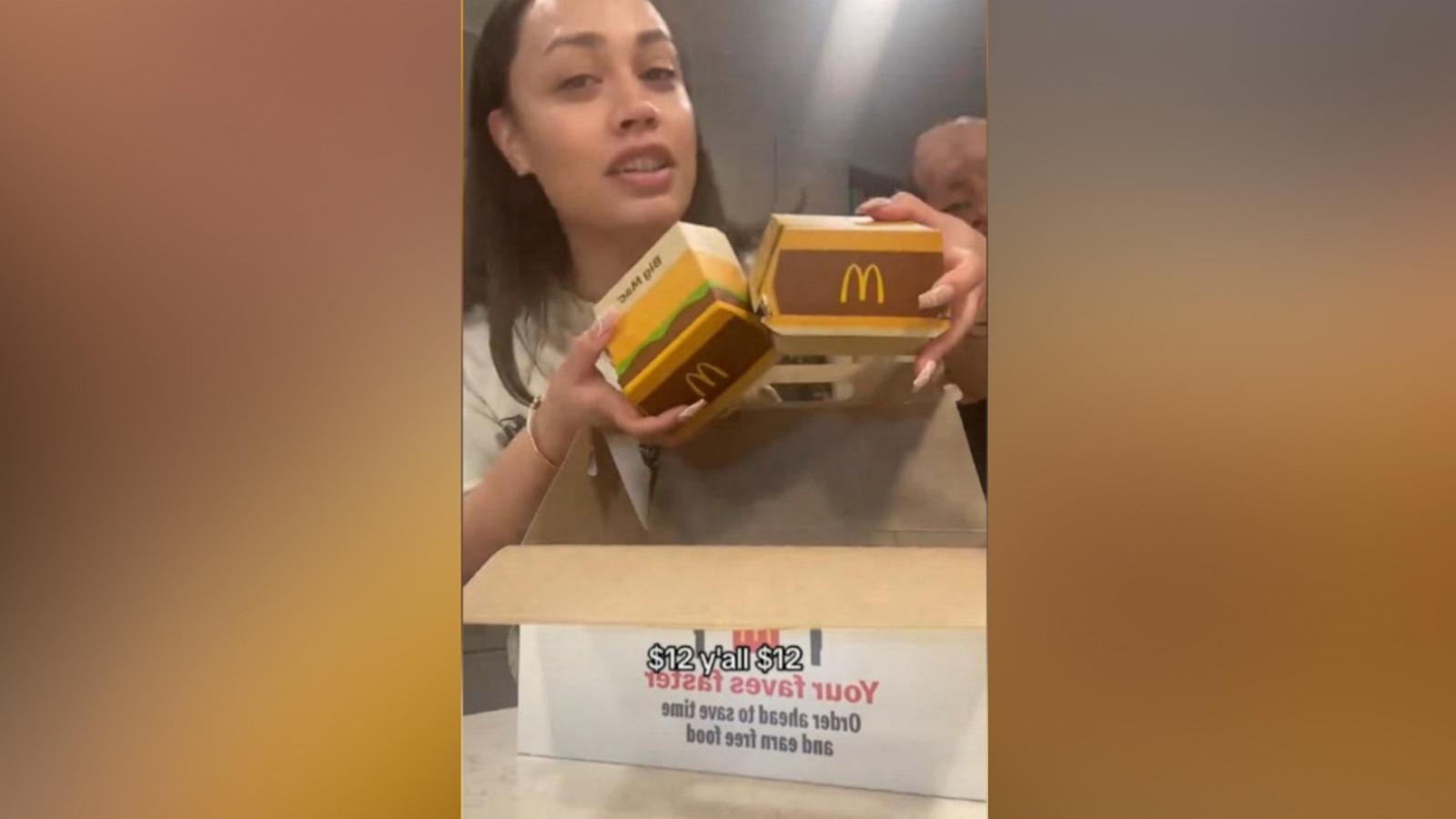 PHOTO: Leiela Kapewa-Latu ordered the $12 dinner box at her local Texas McDonald's, which has now gone viral on TikTok.