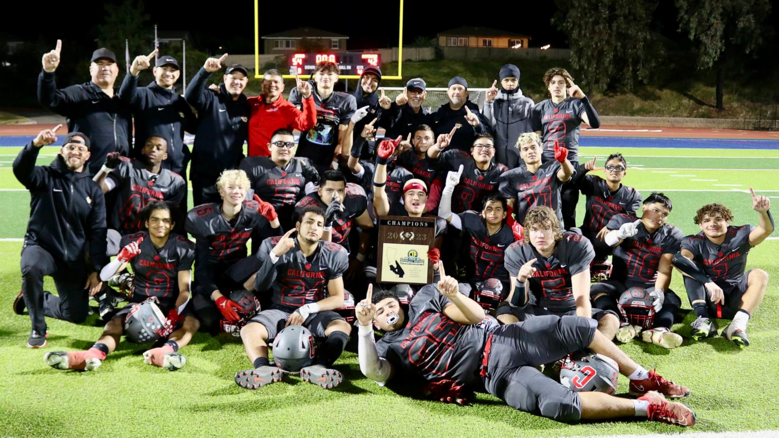 PHOTO: California School for the Deaf - Riverside wins second championship.