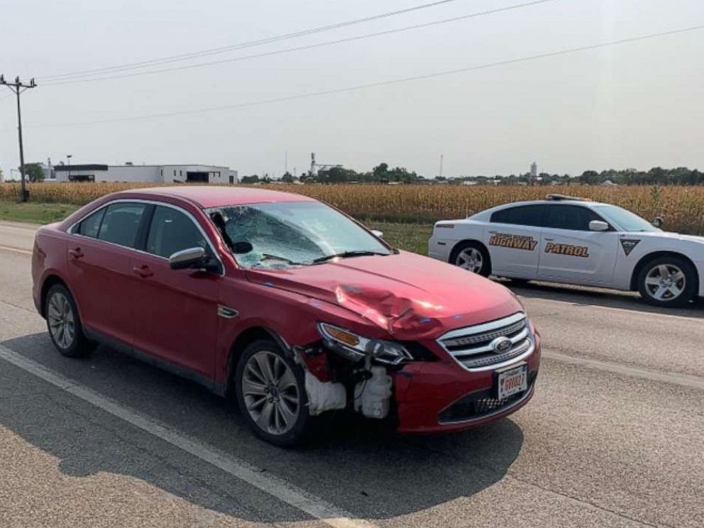 PHOTO: Authorities released a photo of South Dakota Attorney General Jason Ravnsborg's 2011 Ford Taurus days after he fatally struck a pedestrian on Highway 14, west of Highmore, S.D. The photograph does not depict the vehicle at the time of the crash.
