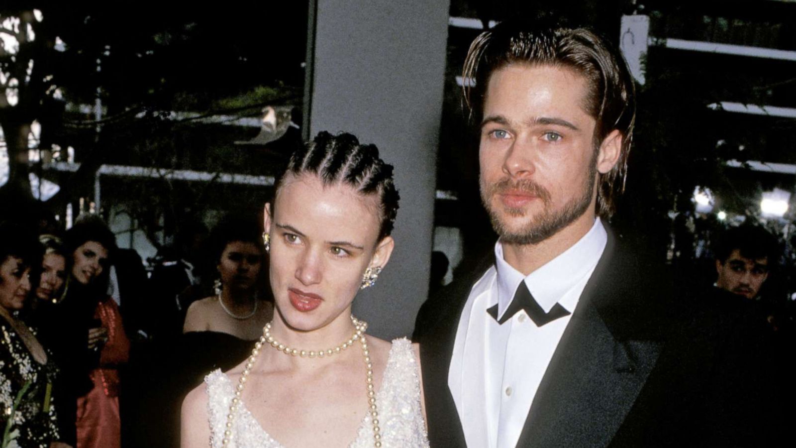 PHOTO: Juliette Lewis and Brad Pitt walk the carpet for the 64th Annual Academy Awards at the Dorothy Chandler Pavilion in Los Angeles, March 30, 1992.