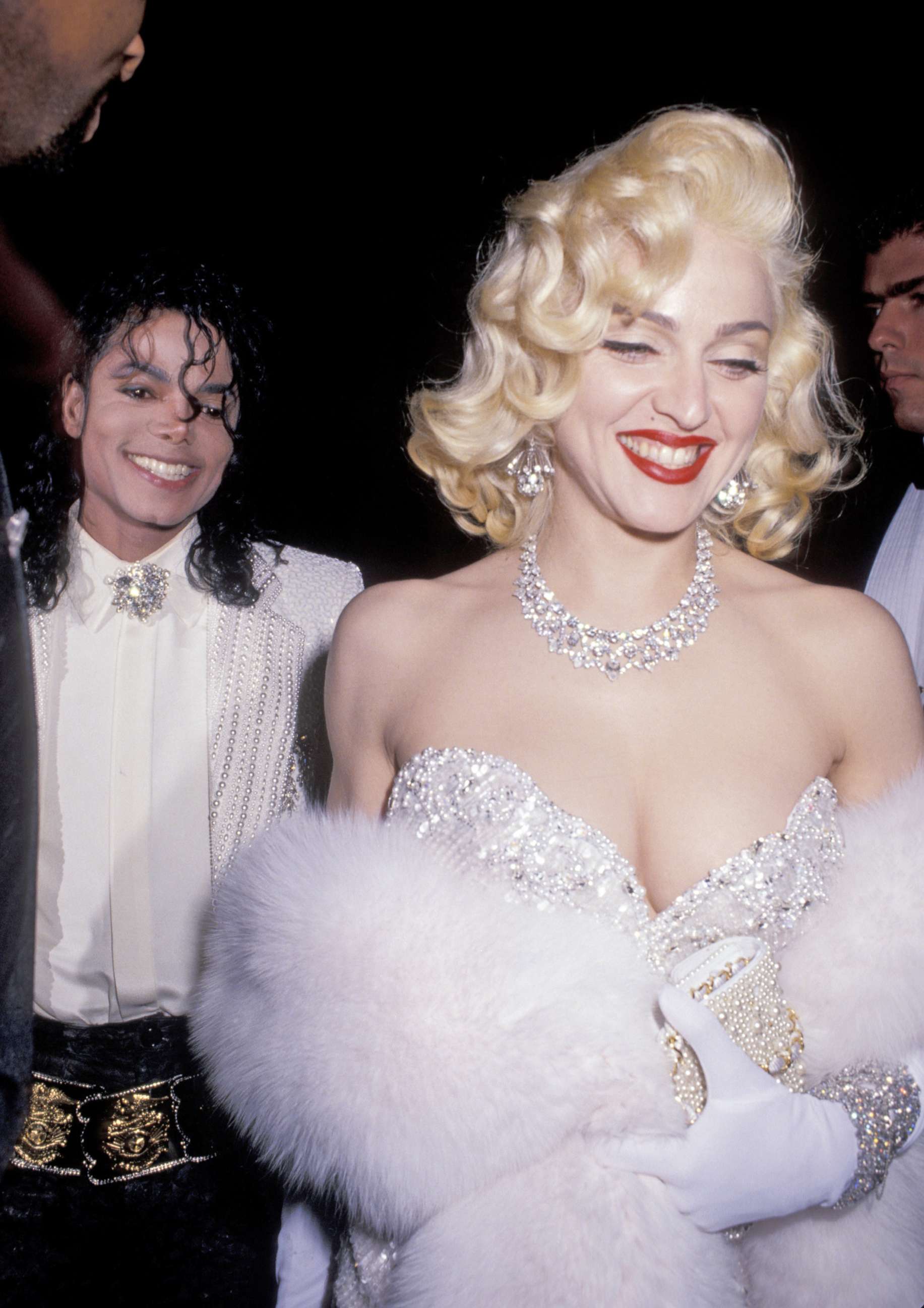 PHOTO: Michael Jackson and Madonna arrive for an Academy Awards after-party at Spago's in Los Angeles, March 25, 1991.