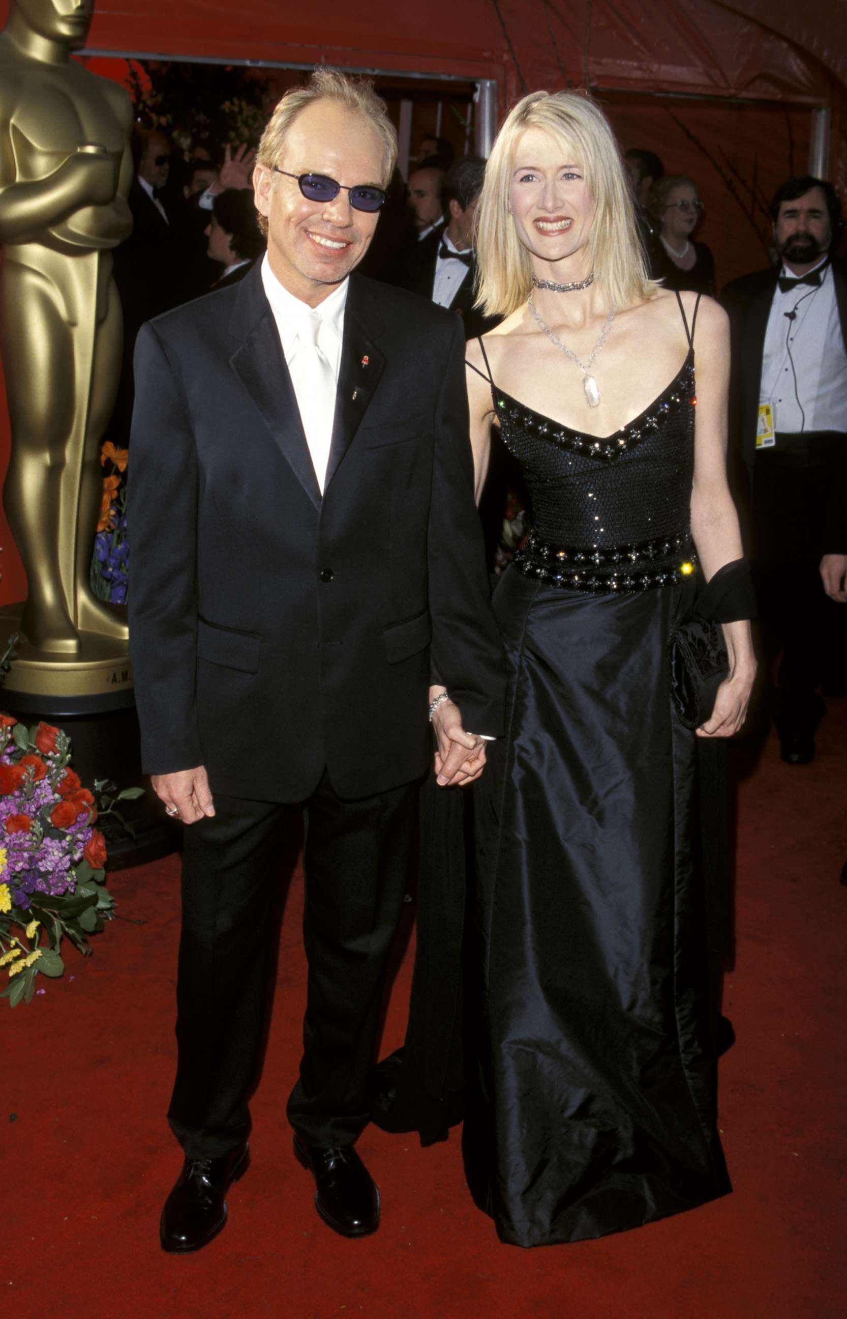 PHOTO: Billy Bob Thronton and Laura Dern arrive for the 71st Annual Academy Awards at Dorothy Chandler Pavilion in Los Angeles, March 21, 1999.