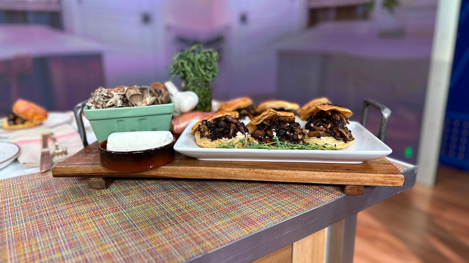 PHOTO: Chef Joey Fortunato of Scarlet in New York City joins us to make his mushroom and goat cheese tart and shares a delicious mocktail recipe to accompany it!