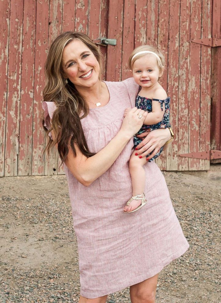 PHOTO: Katie Page of Parker, Colorado, photographed with her newly adopted daughter, Hannah, 1.