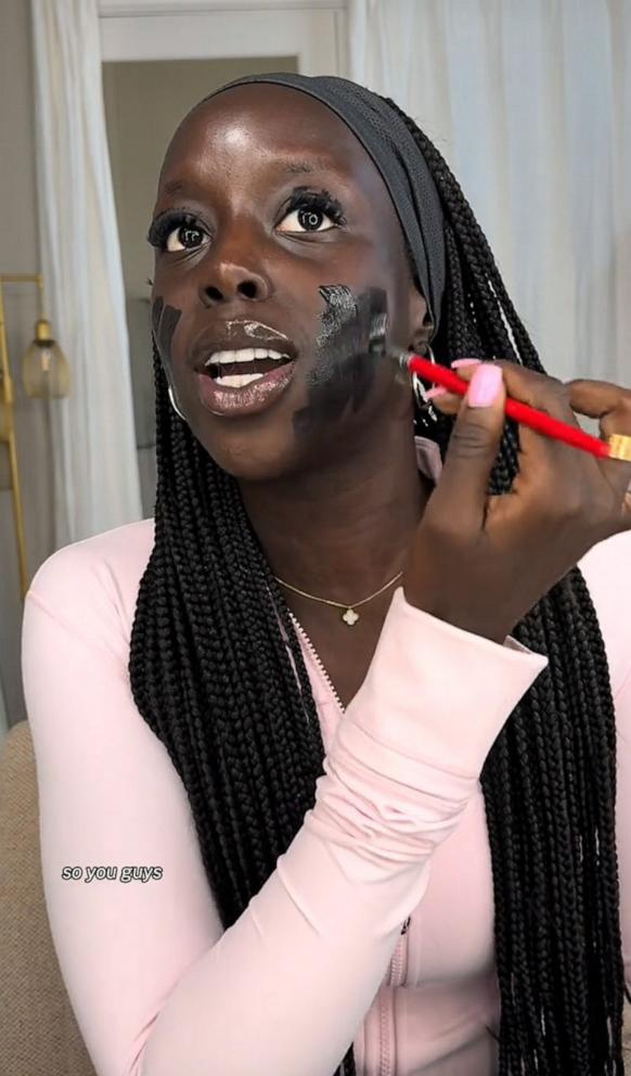 PHOTO: In her now viral TikTok post, Golloria George reviewed the Youthforia's new darkest foundation shade.