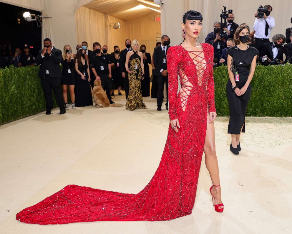 PHOTO: Megan Fox attends The 2021 Met Gala Celebrating In America: A Lexicon Of Fashion at Metropolitan Museum of Art, Sept. 13, 2021, in New York.