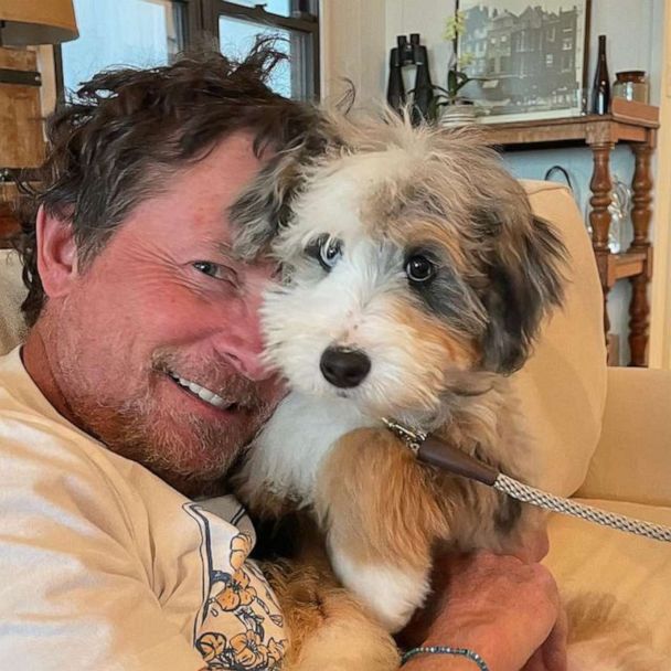 Michael J. Fox shares cute photo of his new dog Blue: 'Welcome to