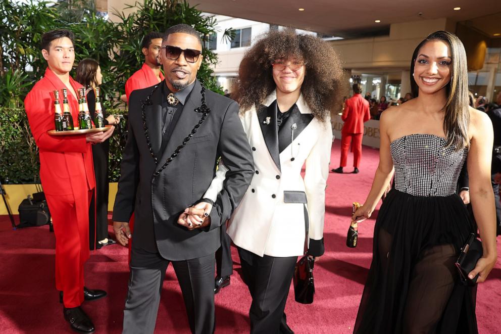 PHOTO: Jamie Foxx and guests attend the 82nd Annual Golden Globe Awards at Beverly Hilton on Jan. 5, 2025 in Beverly Hills, Calif.