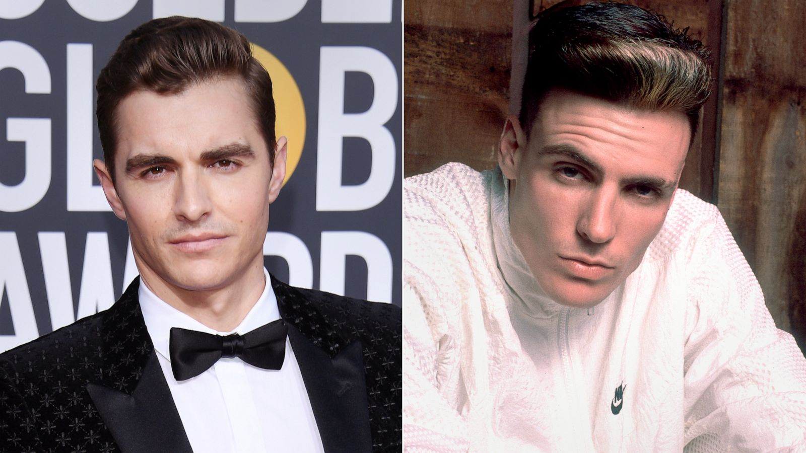 PHOTO: Dave Franco, left, Jan. 6, 2019, and Vanilla Ice, right, Oct. 2, 1990.