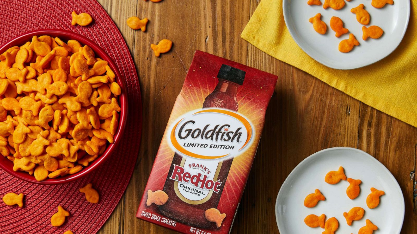 PHOTO: New Frank's RedHot flavored Goldfish.