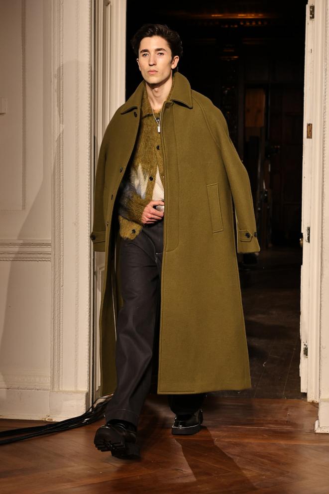 PHOTO: A model walks the runway for the Todd Snyder show during New York Fashion Week, Feb. 6, 2025, in New York.