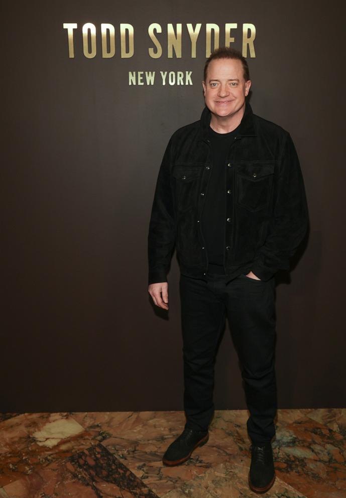 PHOTO: Brendan Fraser attends the Todd Snyder Fashion Show during New York Fashion Week, Feb. 6, 2025, in New York.