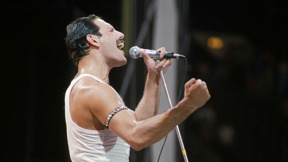 Rock icon Freddie Mercury preauction exhibition opens in London ABC News