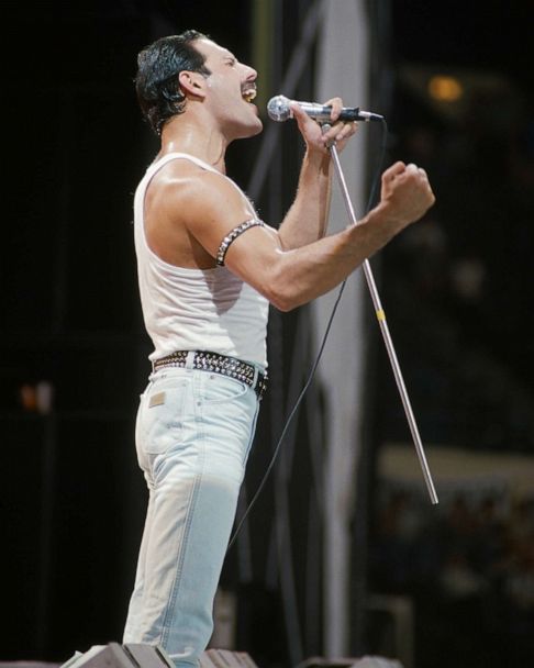 Rock icon Freddie Mercury pre-auction exhibition opens in London - Good  Morning America