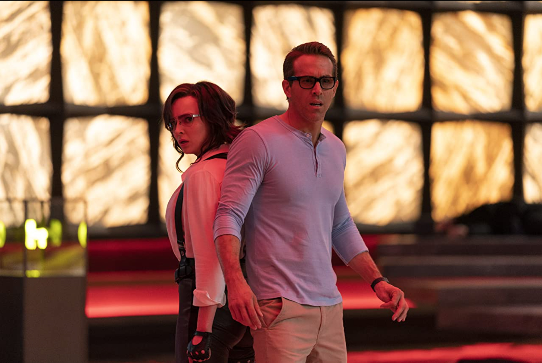 PHOTO: Ryan Reynolds and Jodie Comer are seen in a still from "Free Guy."