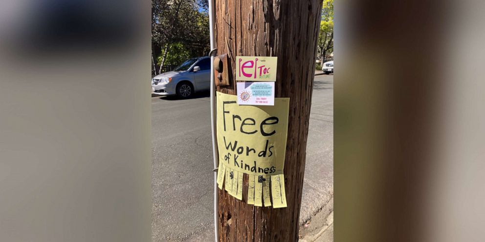 PHOTO: West Side students' flyers are being displayed around Healdsburg, Calif.